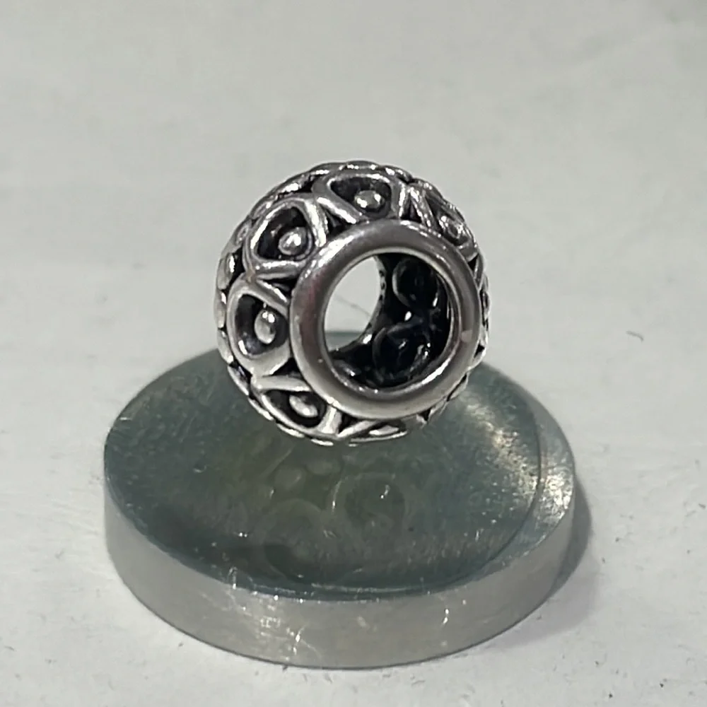 Pandora Silver Lining Clouds Charm/Bead Sterling Silver ALE 925 790458 - Picture 2 of 4